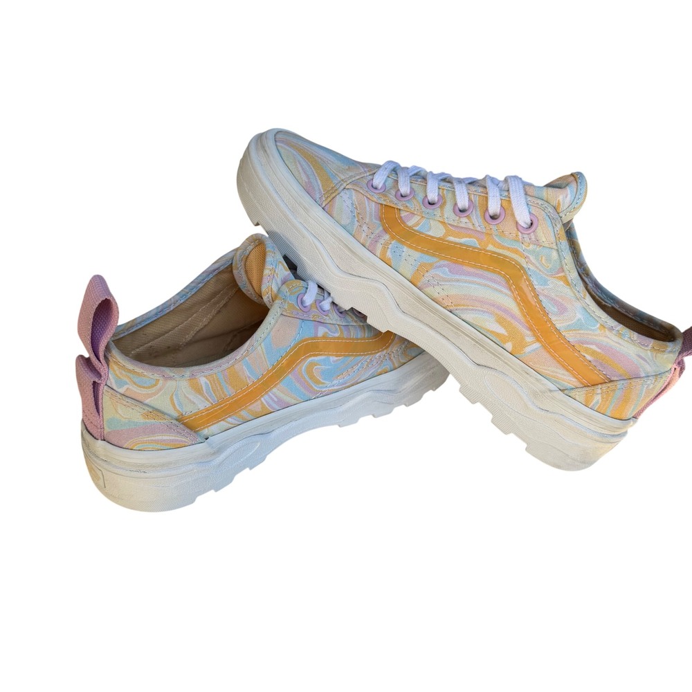 Vans Sentry WC Pastel Marble Swirl Platform Sneakers Womens 7.5
